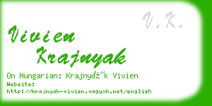 vivien krajnyak business card